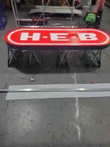 H-E-B Cabinet Sign by Royal Signs & Awnings