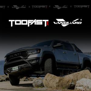 Vanguard Off-Road brush guard and bumper available in Canada through TooFast Auto Parts.