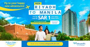 Cebu Pacific Riyadh to Manila seat sale