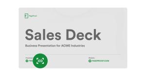 PageProof's link scanner detects email links on a slide deck.