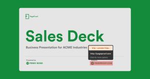 PageProof's link scanner pop-up shows error warning on hover if error is detected