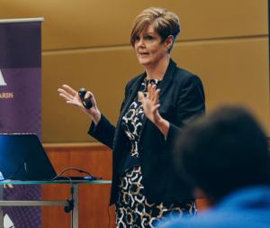 Peplows' Debbie Franklin at an event