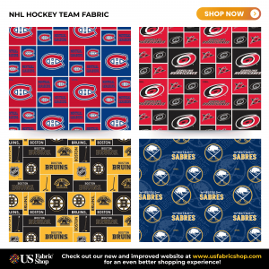 NHL Hockey Team Fabric