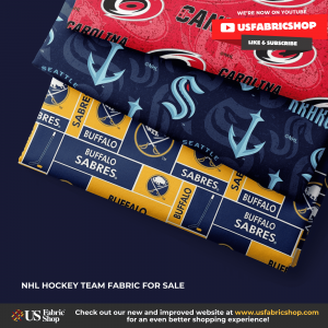 NHL Hockey Team Fabric For Sale