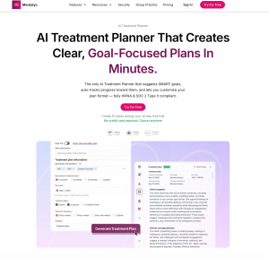 AI treatment planner by Mentalyc