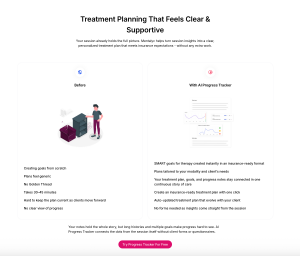 AI treatment planner for therapists