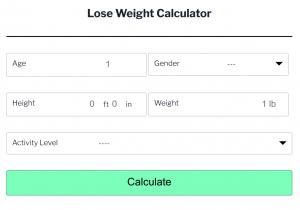weight loss calculator