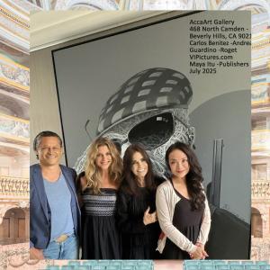 Carlos Benitez-Andrea Guardino- Cristiane Roget and Maya Ito of Art-Weeks / AccaArt with PlanetFashionTV bi-coastal organizers aid aspiring and established artists and gallerists by broadening their visibility and renown.