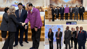 Pastor Mark Burns and the ALLATRA delegation visiting the Unification Church in Seoul