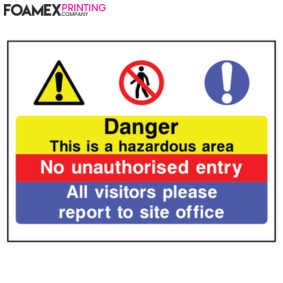 construction site safety sign