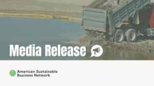 ASBN media release image showing truck dumping unknown debris into body of water