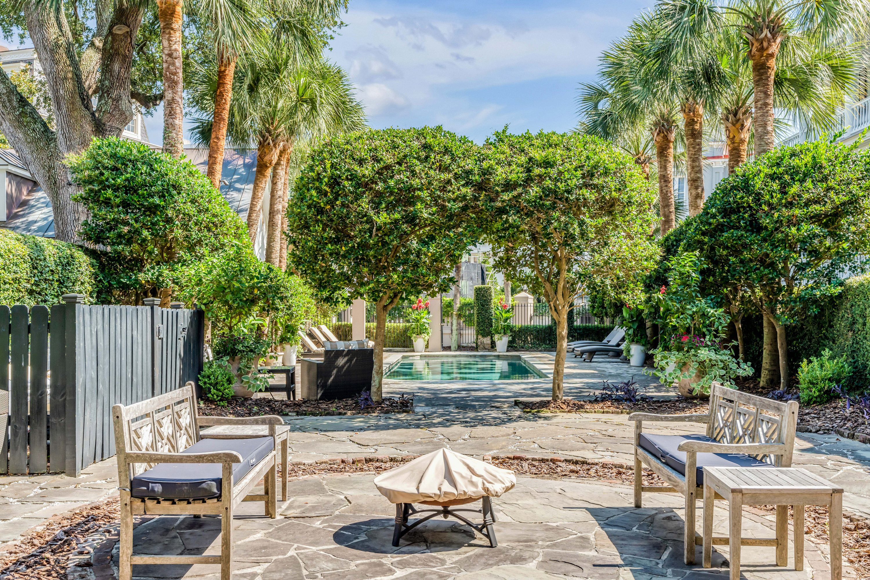 Double Lot with Private Garden, Pool & Gated Parking Court