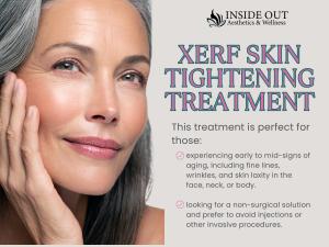 XERF skin tightening device used for non-surgical facial and body tightening at Inside Out Aesthetics & Wellness.