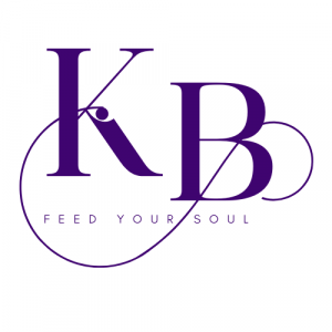 KB Feeds Your Soul logo depicts inner peace and harmony achieved through the work of this parent company, owned and operated by KB