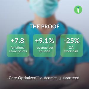 io health results showing improved functional scores revenue and reduced QA workload