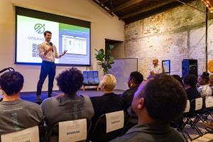 Thomas Lentine, Pitching UpAhead at The Boyd Innovation Center