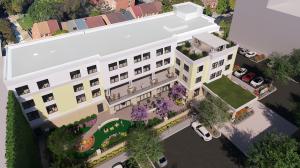 Garden View Rendering of New Children's House at Johns Hopkins