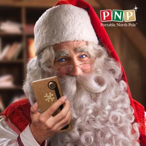 Santa with a cell phone