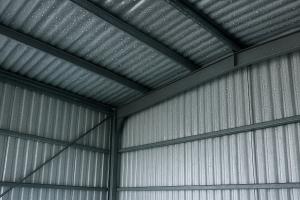 condensation in a metal building