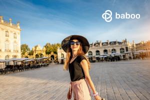Female traveler in France
