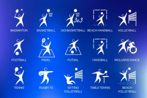 EUG 2026 sports pictograms