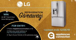 Appliances Connection 2019 Black Friday Giveaway LG Refrigerator: Banner