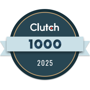 The Clutch 1000 2025 Award Badge