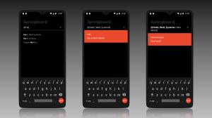 Springboard with smart textfield