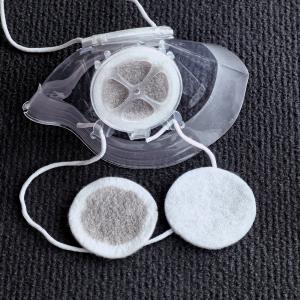 Reusable Totobobo Mask with filters which turns grey within hours of use in AQI 400+ situation