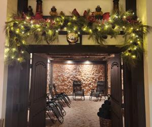 Stepping into Oceanair Himalayan Salt Cave feels like stepping into calm. A welcoming entrance sets the tone for the perfect Christmas relaxation experience on Cape Cod.