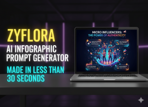 Zyflora AI introduces its Infographic Prompt Generator, an AI-powered tool that enables users to create professional-quality infographic prompts in seconds, simplifying the process of visual content creation without advanced design skills.