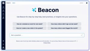 Screen capture of Beacon AI homepage