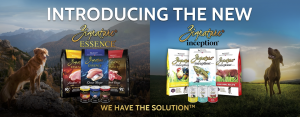 Introducing the NEW Zignature Essence and Zignature Inception Dog Food Lines with new dog food bags and dogs