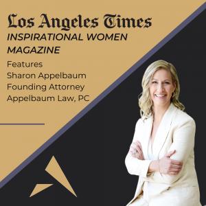 Sharon Appelbaum Honored in Los Angeles Times Inspirational Women Magazine
