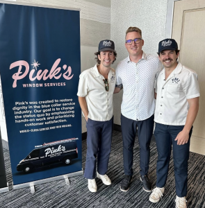 Pink's founders Carter and Brandon with ResiBrands CEO Steven Montgomery