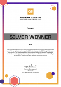 Peekapak QS Reimagine Education Silver Winner