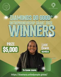 Loide Dawid - Winner DDG Grant - Namibia