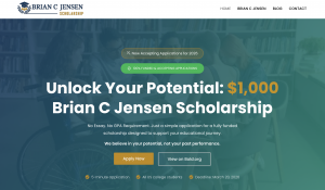 Brian C Jensen Scholarship