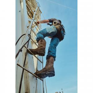 Iron Age Outlaw on Oil Rig Ladder