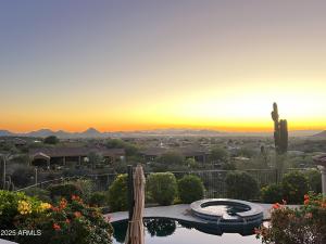 Phoenix mountain views and desert landscape at 2433 W Praiano Way, a luxury Tramonto Estates home sold by The Camelback Luxury Team.