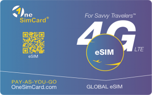 OneSimCard international roaming esim card for global data connectivity