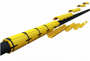 Polyurethane Underground Ducting For Submarine Electric Cable Protection 85A Hardness-www.jiunaipu.com