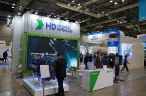HD Hyundai Infracore booth selected as Best Pick at the WHE 2025 Best Product Media Award