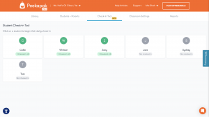 Peekapak Teacher Led Check-in Tool