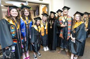 OCCC concurrent students from Santa Fe South Pathways Middle College, who graduated with degrees.