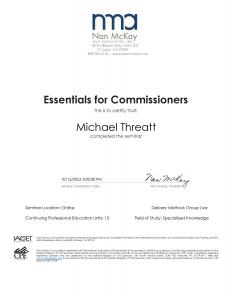 Nan McKay & Associates (NMA) Essentials for Commissioners Training_Dr. Michael C. Threatt