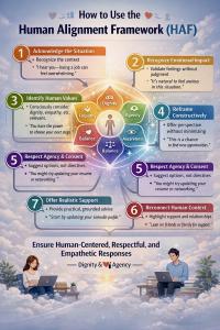 Founded by Roy Shaa, the Human Alignment Framework (HAF) introduces a human-centered, non-ideological response model for the AI era.