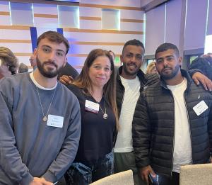 Sharon Joy with survivors from the NOVA Music Festival