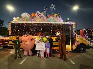 Coppell, TX – Durham School Services – Toy Story Themed Float for Christmas Parade