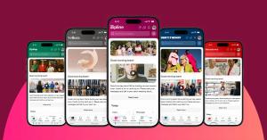 Preview of Zipline’s redesigned user interface featuring modern navigation, mobile-first design, and brand-forward customization for frontline teams.